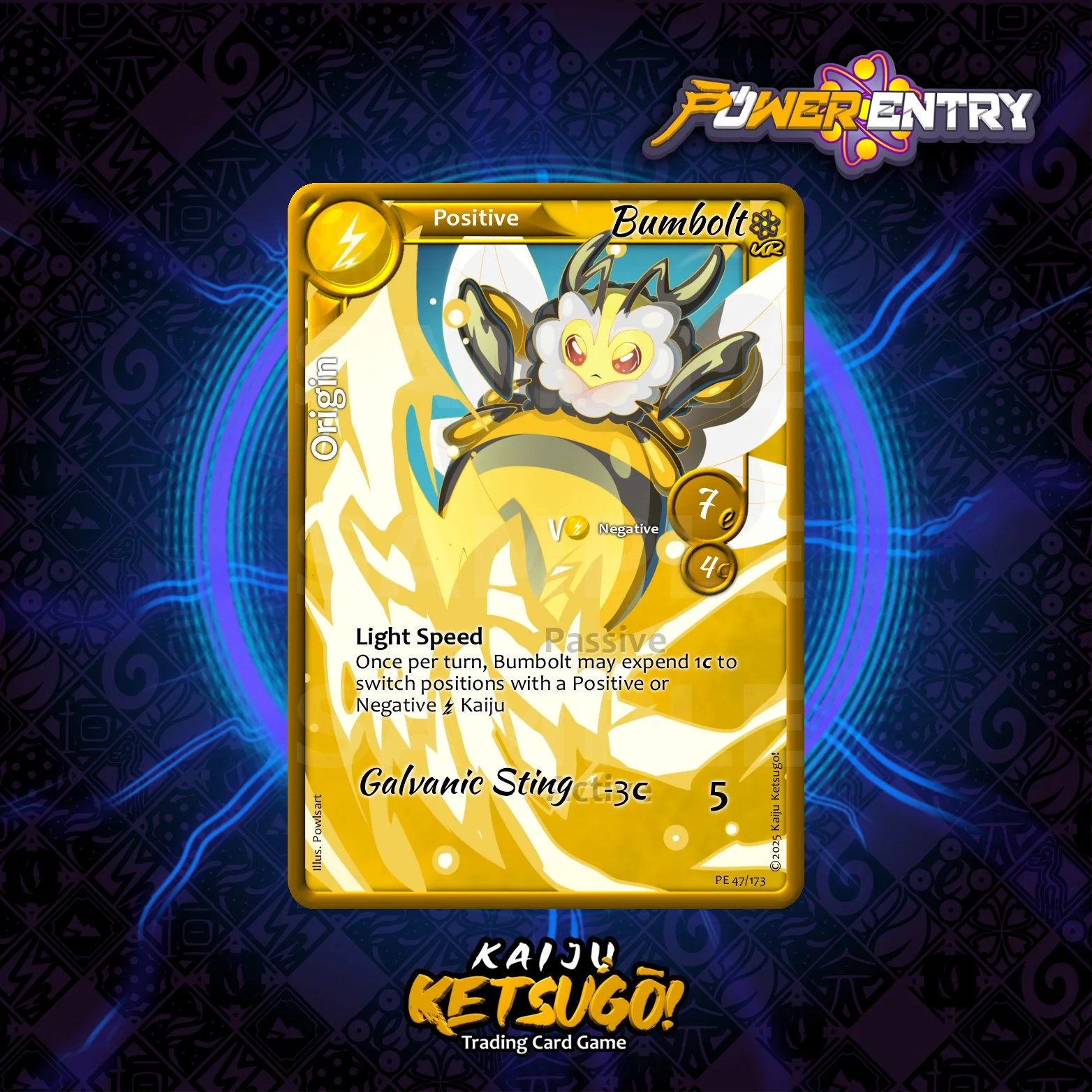 Have you seen this Ultra-Rare Bumbolt in your pack openings?

 #StrategyGame #kaijuketsugotcg #tcgcards #peoriaillinois #cardgamesarefun #kaijuketsugo #peoria #cardgames