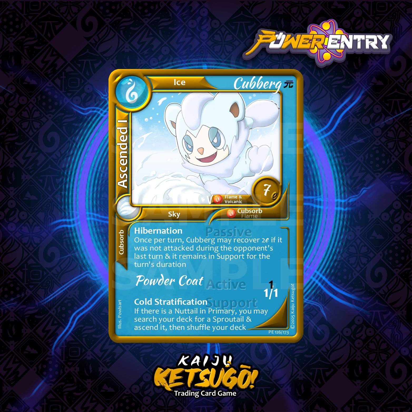 Cubberg, the little Ice-Water bear, is a force to be reckoned with. Its Powder Coat may not look like much now, but let it accumulate and Cubberg will prove that it knows its way around a snowball fight!