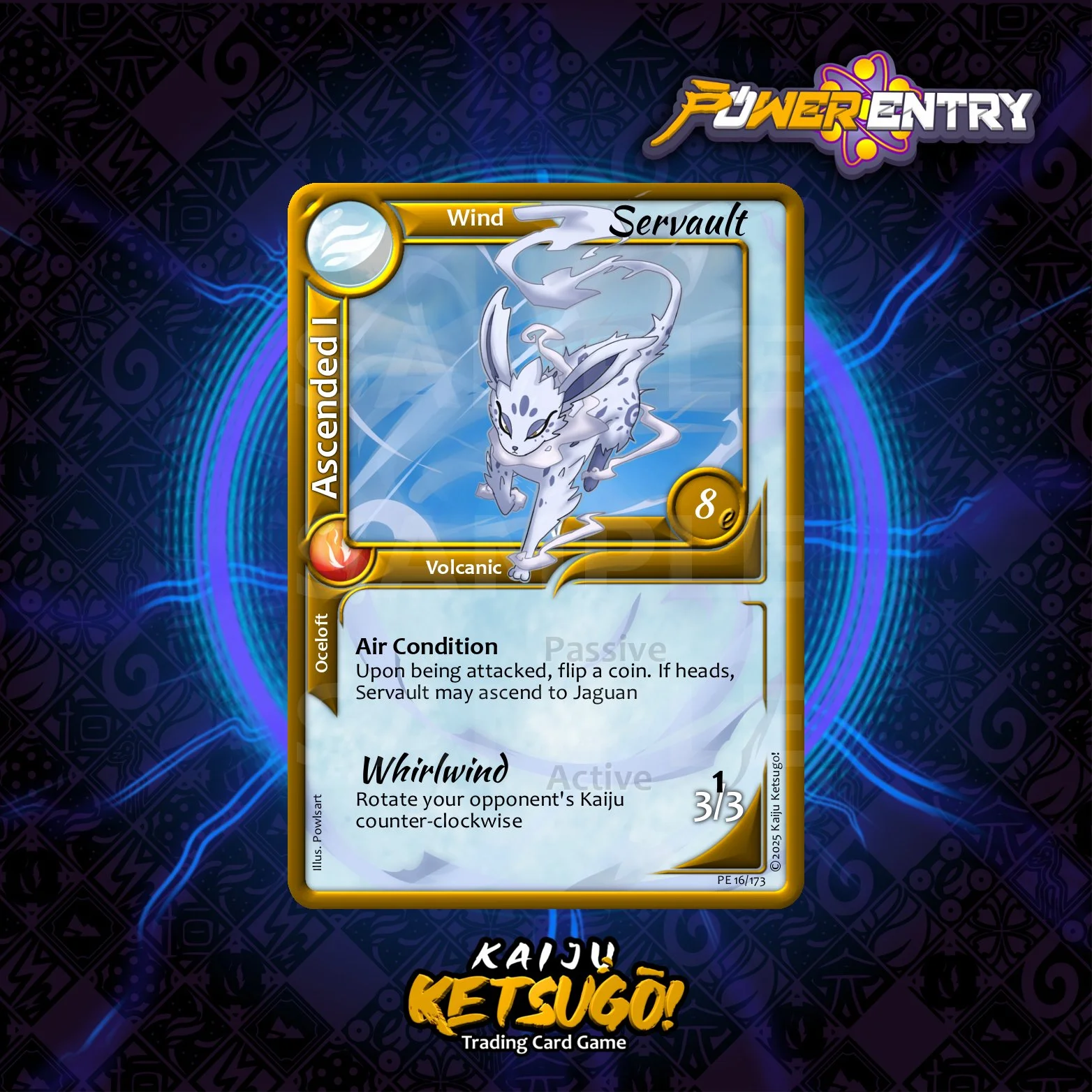 Servault's design is based on an African Serval. What do you think? Did we do this long-eared Wind-Air cat justice?