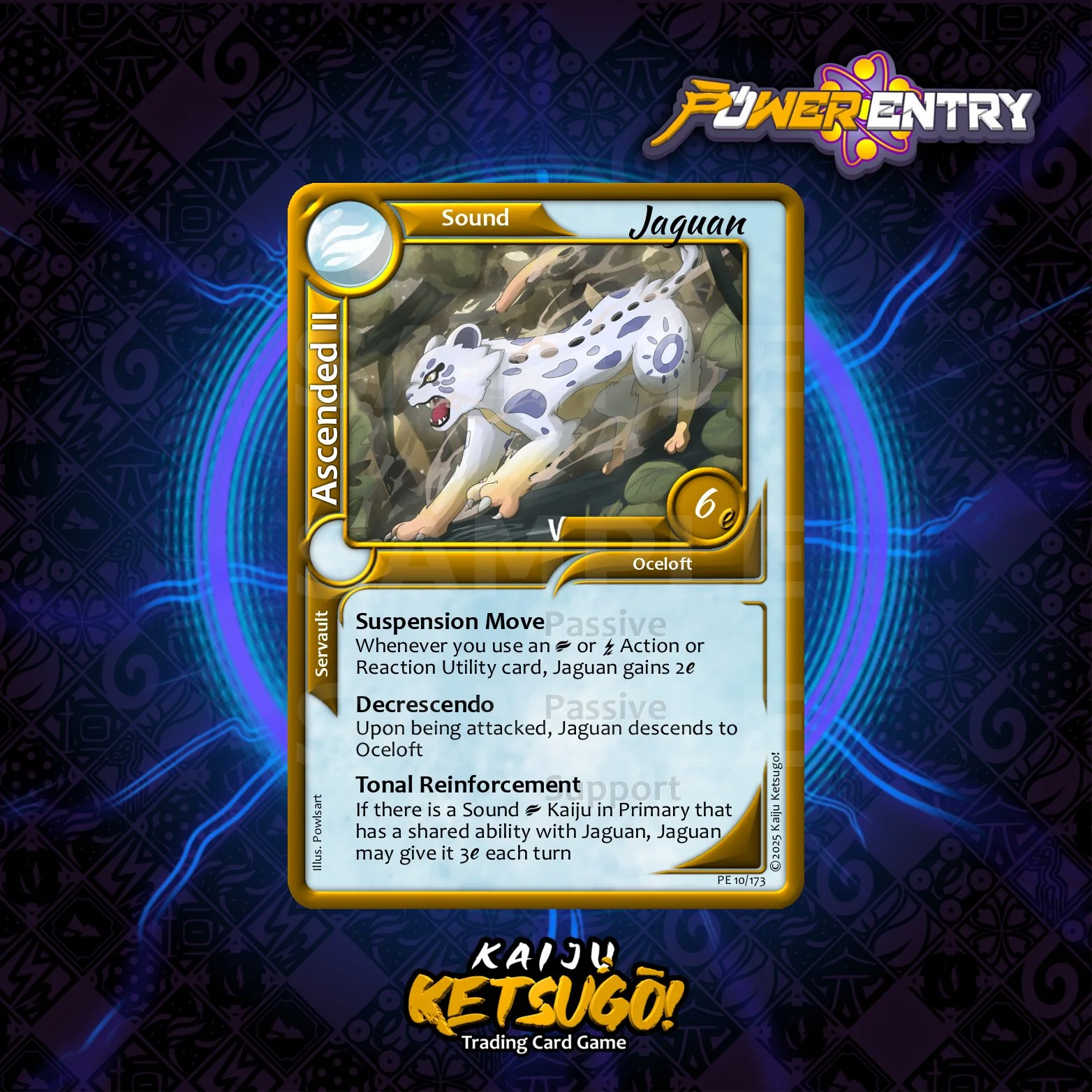 Jaguan is one ferocious kitten. It has holes all throughout its body that make a flute-like sound when it moves and breathes. Its design is based on a Jaguar and a Chinese guan, a reed-like instrument.