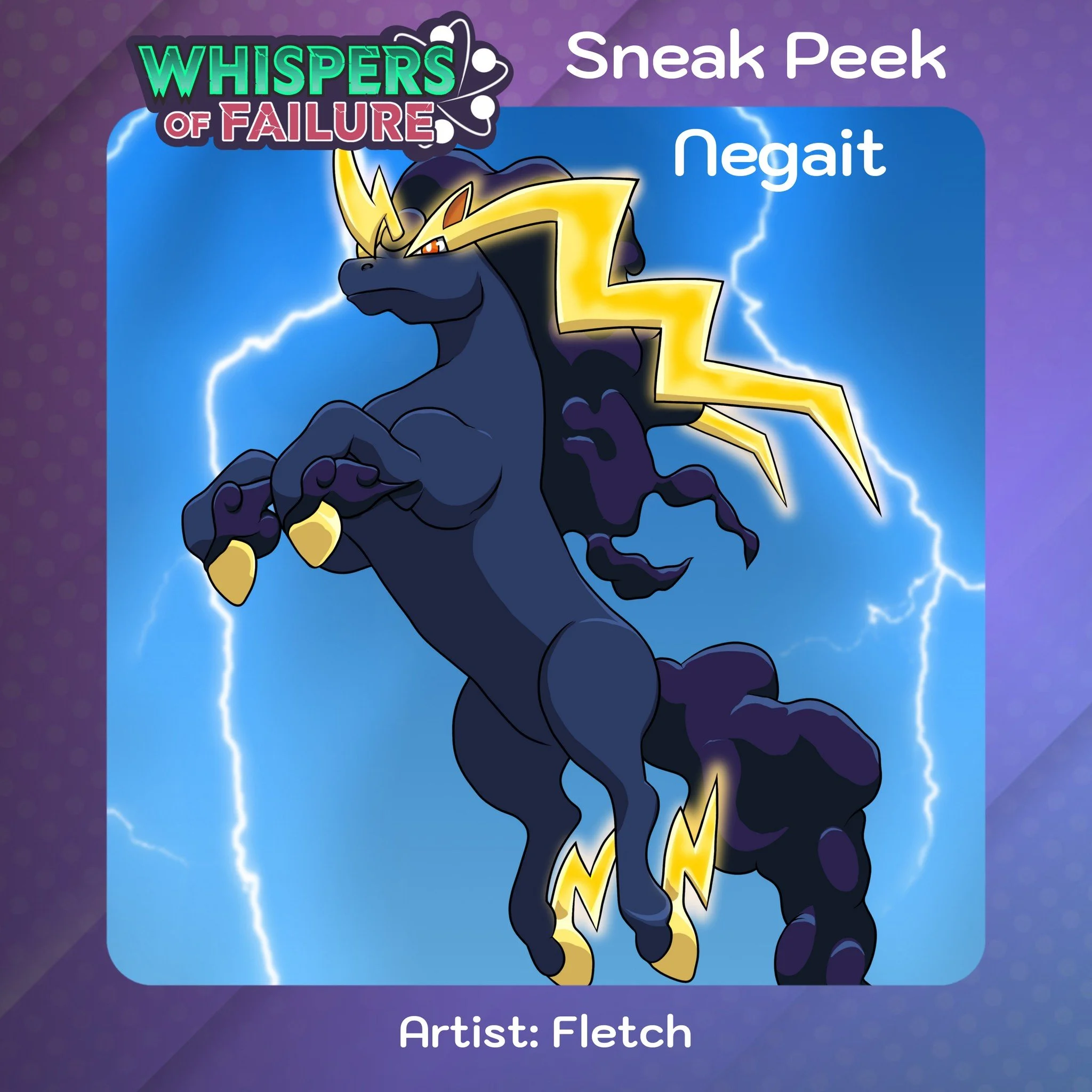 Negait gets some exposure in the Whispers of Failure expansion.

Can you believe it's launching in only 2 days? Link in bio!