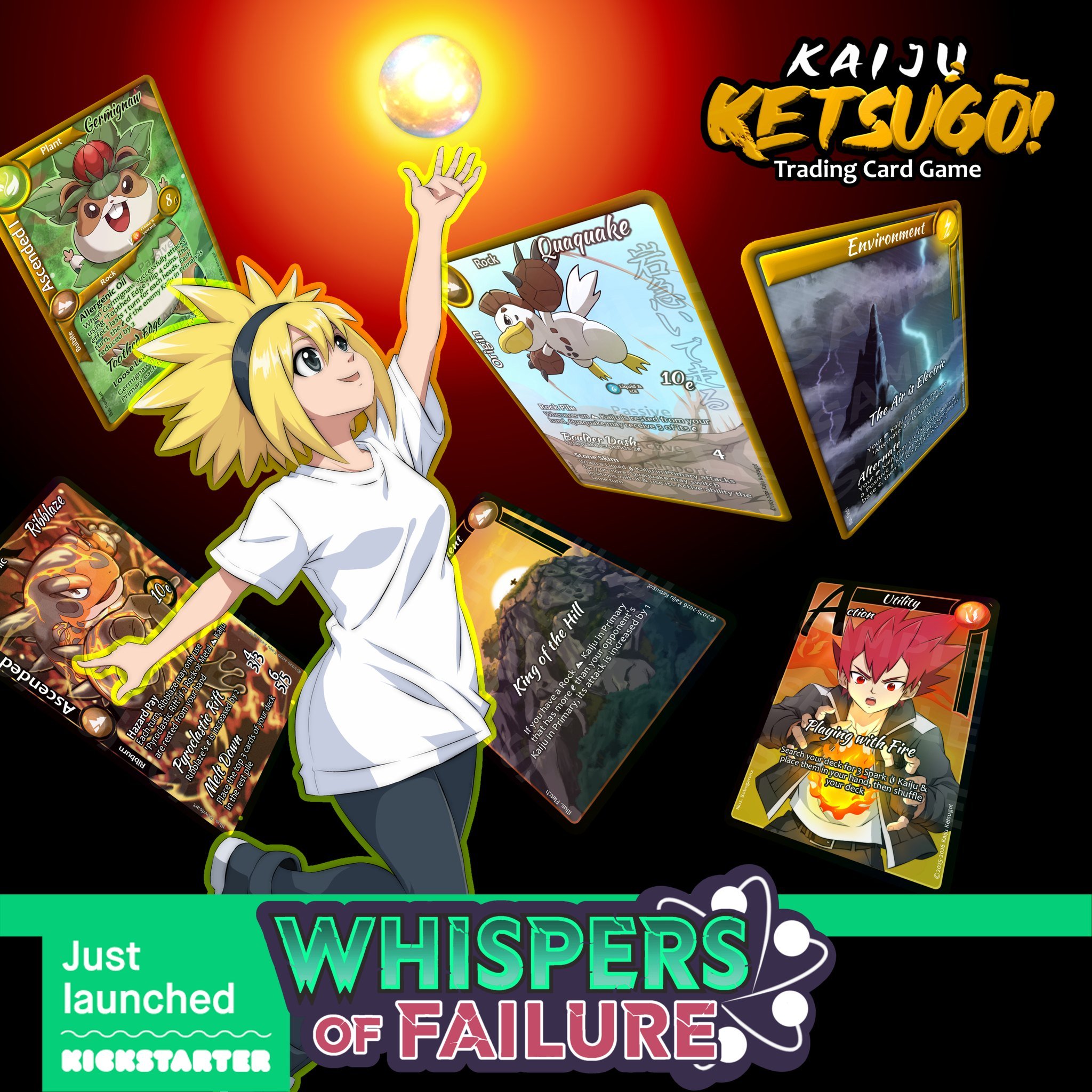The Whispers of Failure Kickstarter just launched, ushering in new Kaijin, new Kaiju and a whole lot of new strategic depth!

Claim your Kickstarter exclusive rewards and a chance to support the expansion with pledges below MSRP.

Kaiju Ketsugo! Defy