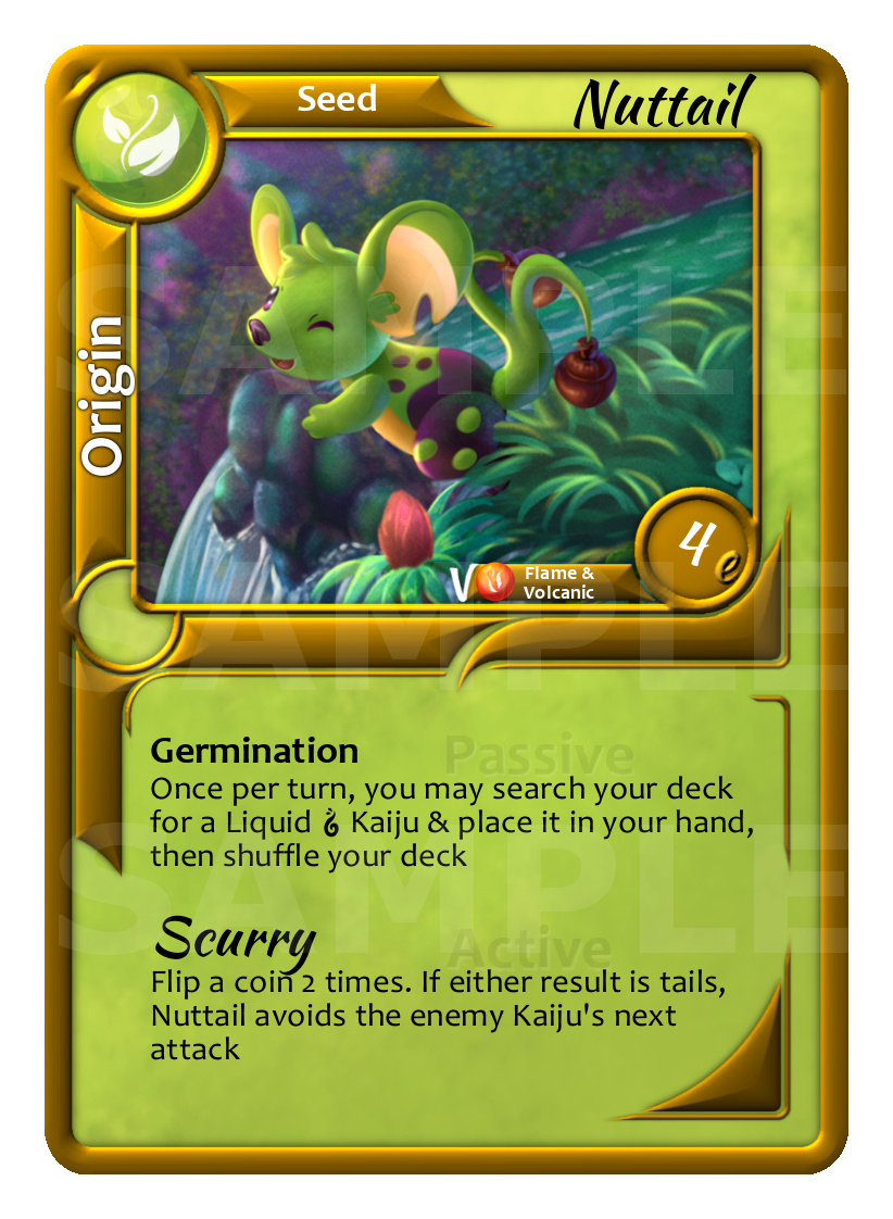 87 Nuttail Flora Seed Kaiju Ketsugo TCG Origin.png