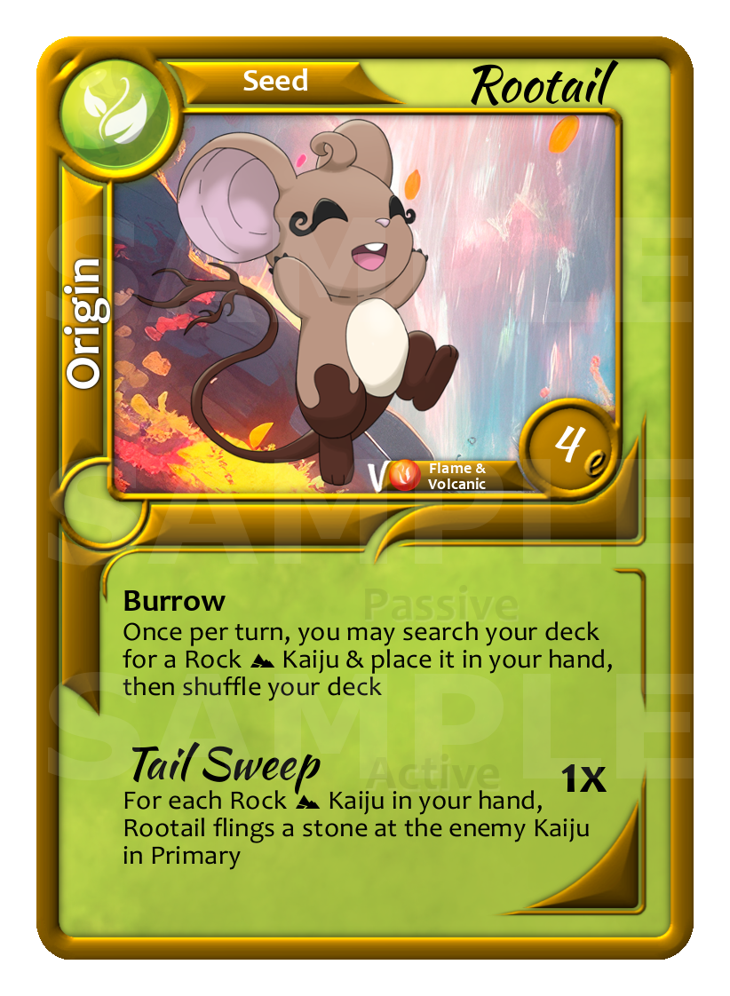 99 Rootail Flora Seed Kaiju Ketsugo TCG Origin.png