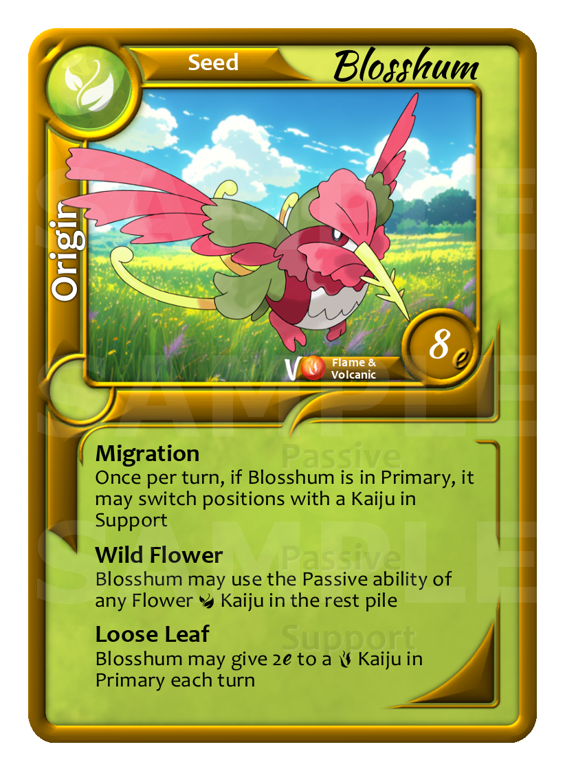 78 Blosshum Flora Seed Kaiju Ketsugo TCG Origin.png