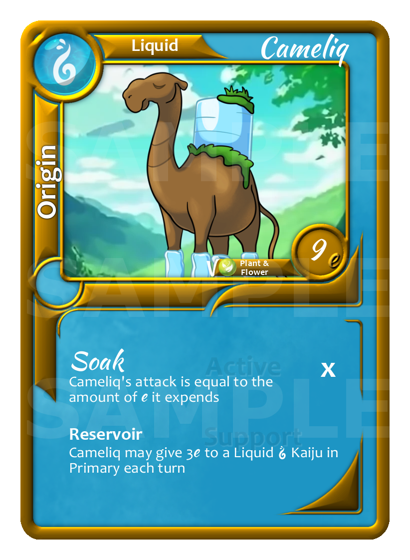 125 Cameliq Water Liquid Kaiju Ketsugo TCG Origin.png