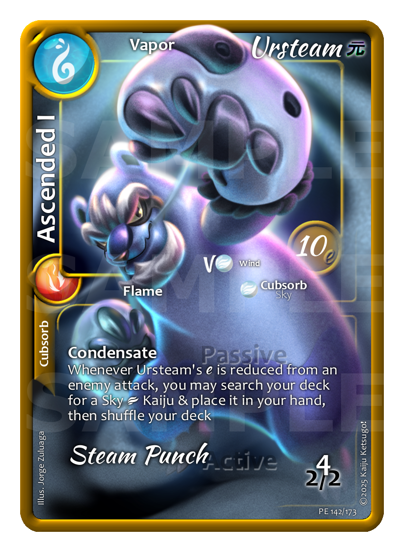 Ursteam doesn't just look cool, it also packs a sizable punch! 'Steam Punch' hits the Kaiju in Primary and then blows hot steam at the Kaiju in Support.
