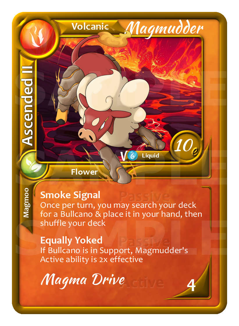 65 Magmudder Fire Volcanic Kaiju Ketsugo TCG Origin.png