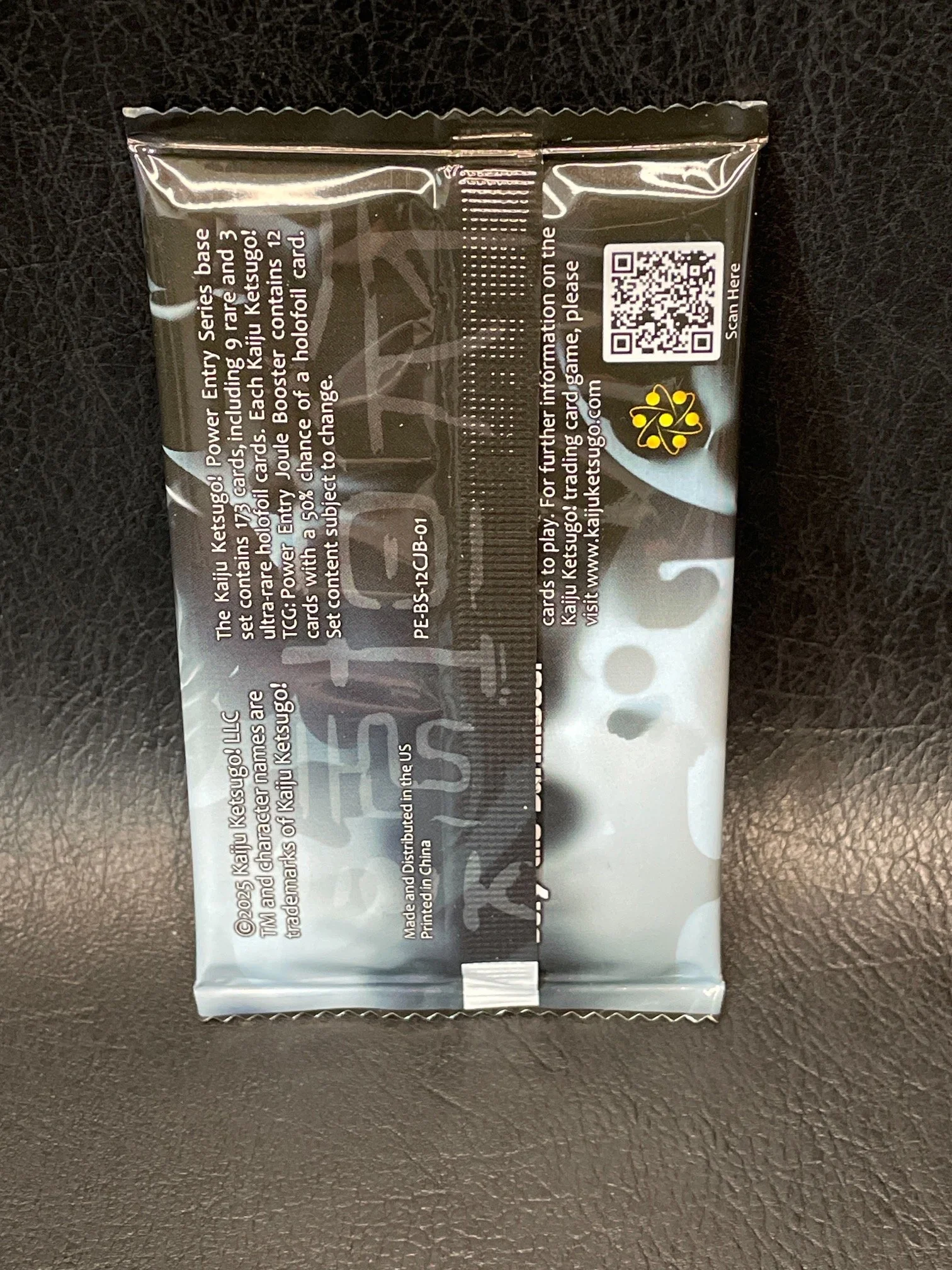 Kaiju Ketsugo! TCG Booster Pack Joule Pack Back.JPG