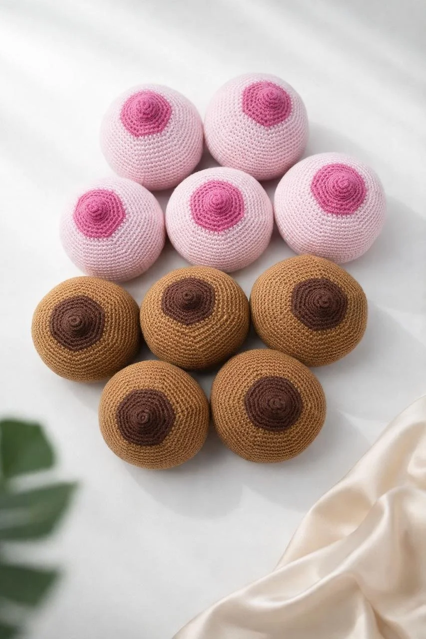 Sein en crochet - 9cm*9cm