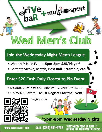 $25 Wed Night Men’s Club League