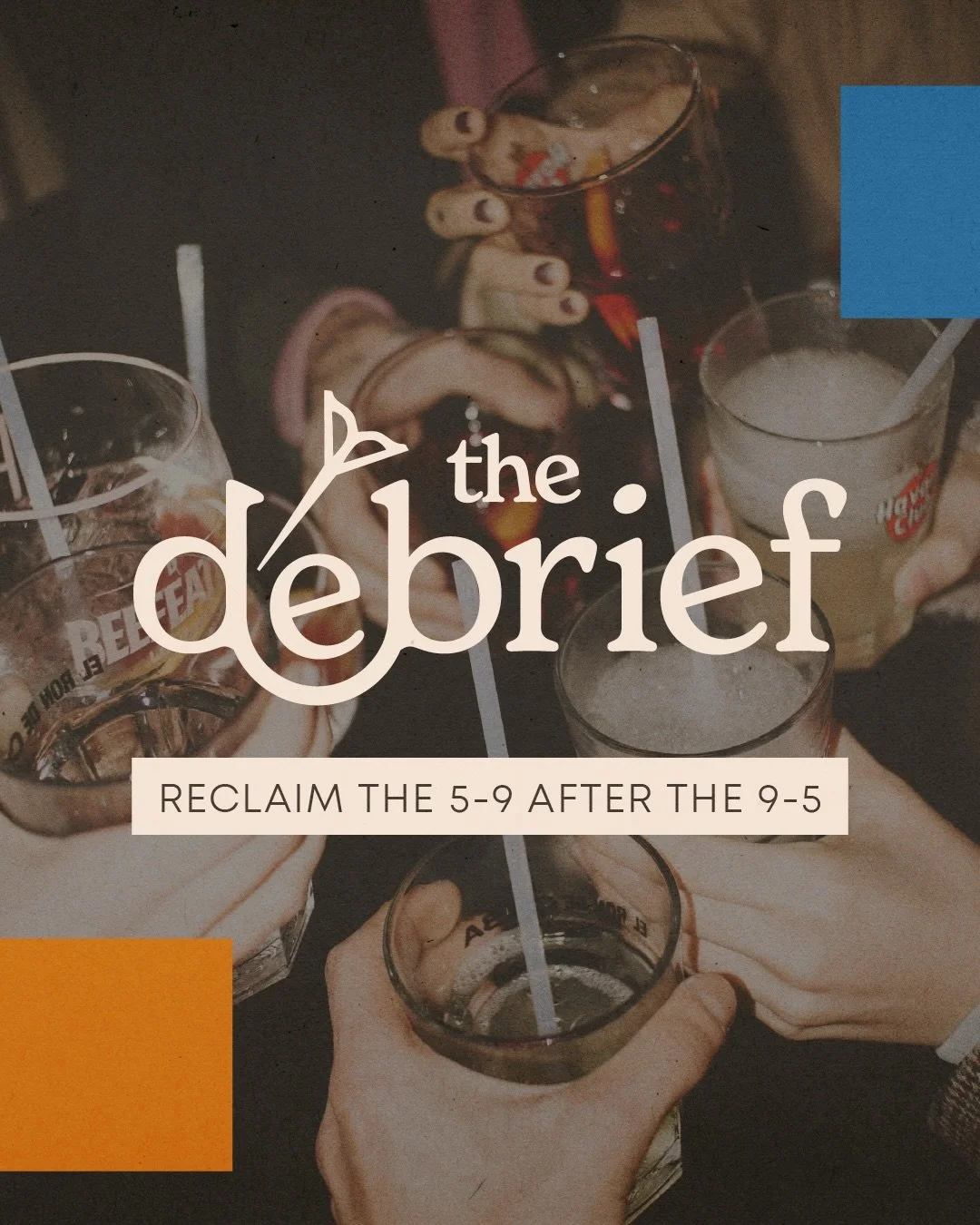 the debrief&mdash;a brand new event series for @aafgreaterrochester. where all marketers alike can reclaim the 5-9 after the 9-5.

#rochesterny #rochestercreative #artdirector rochester, new york | roc small business | art director | graphic designer