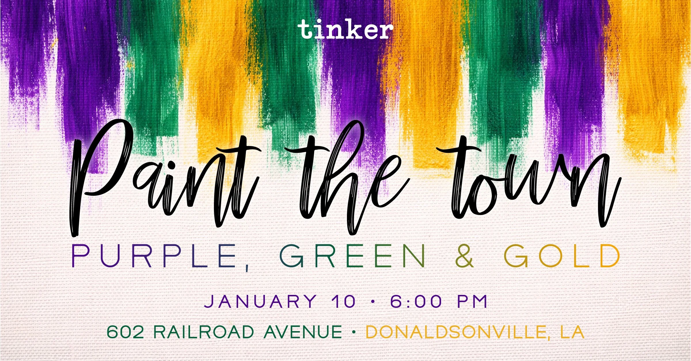 Paint the Town Purple, Green &amp; Gold!