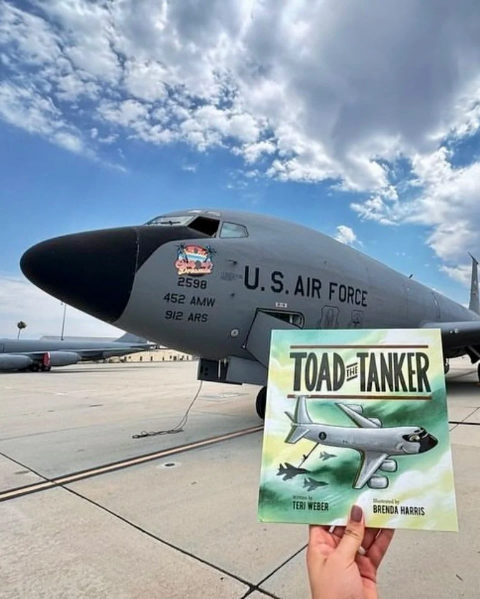 One of these things is [exactly] like the other.

Toad is a KC-135&mdash;&mdash;an Air Force tanker that refuels other military planes in midair, like a flying gas station. He can hold over 200,000 pounds of gas and can share it with more than 30 dif