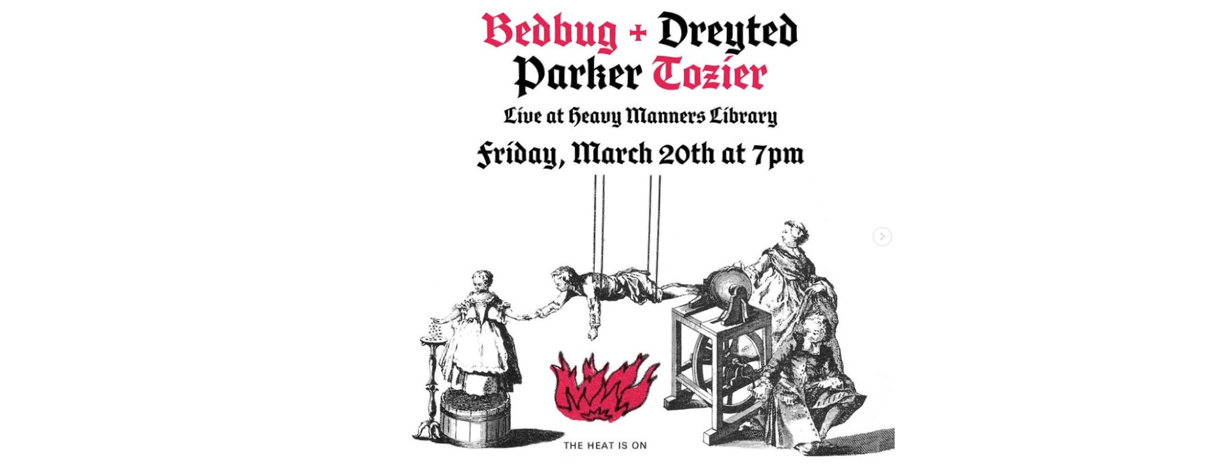 Live at Heavy Manners Library