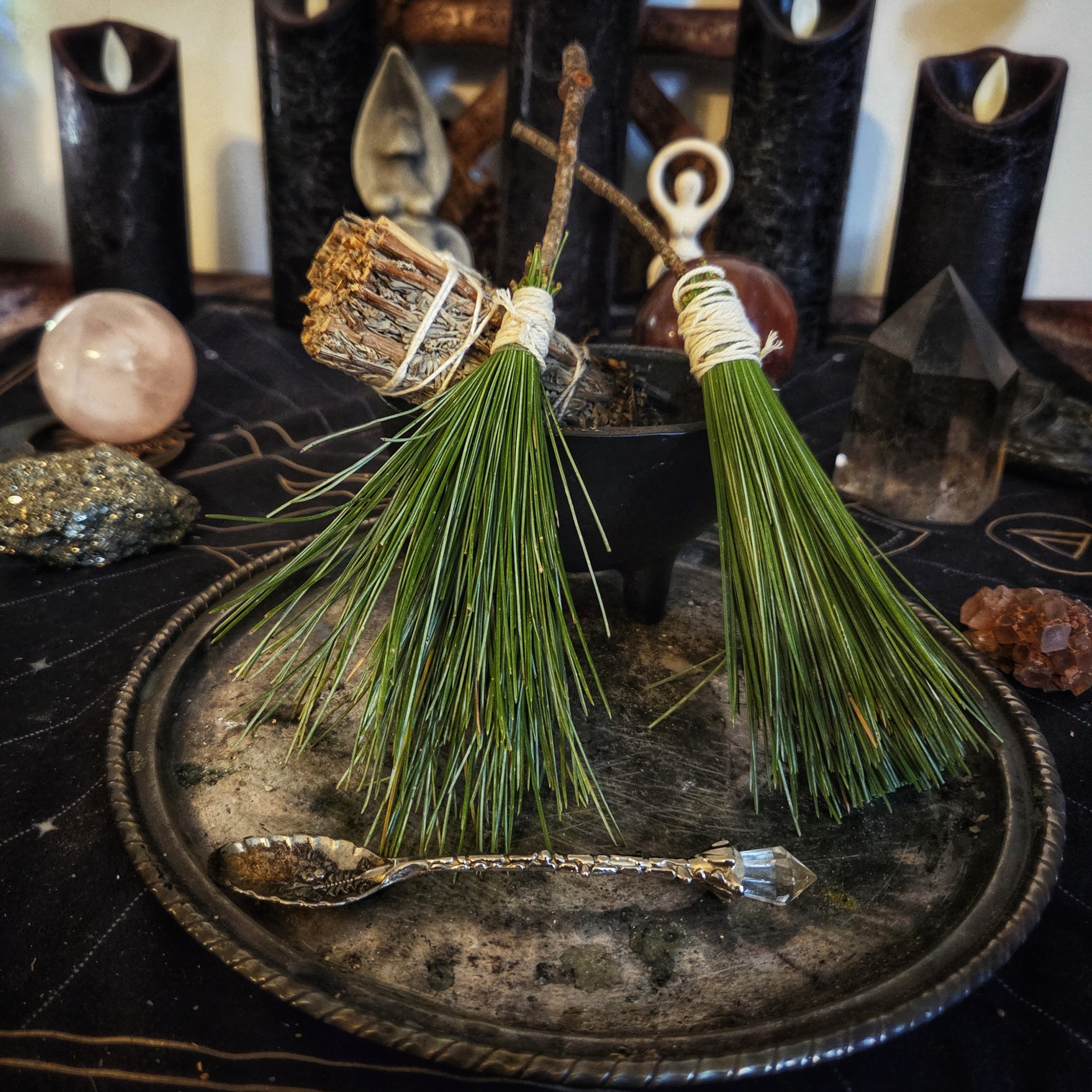 Mini Pine Brooms
