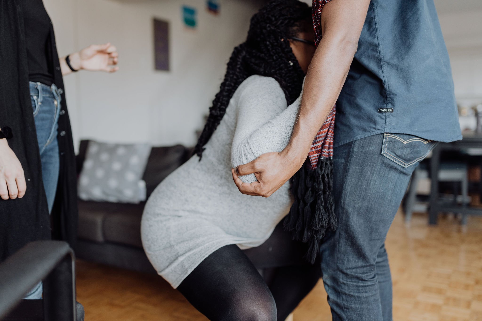 Overnight postpartum doula providing newborn care and allowing parents to rest.