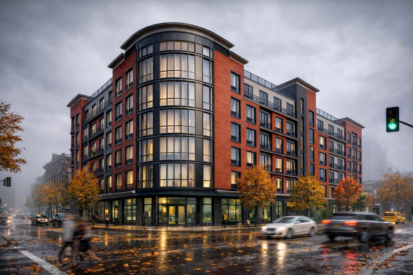 exterior rendering, multifamily, architecture, visualization