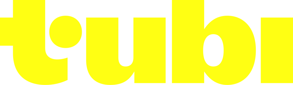 Tubi logo in yellow.