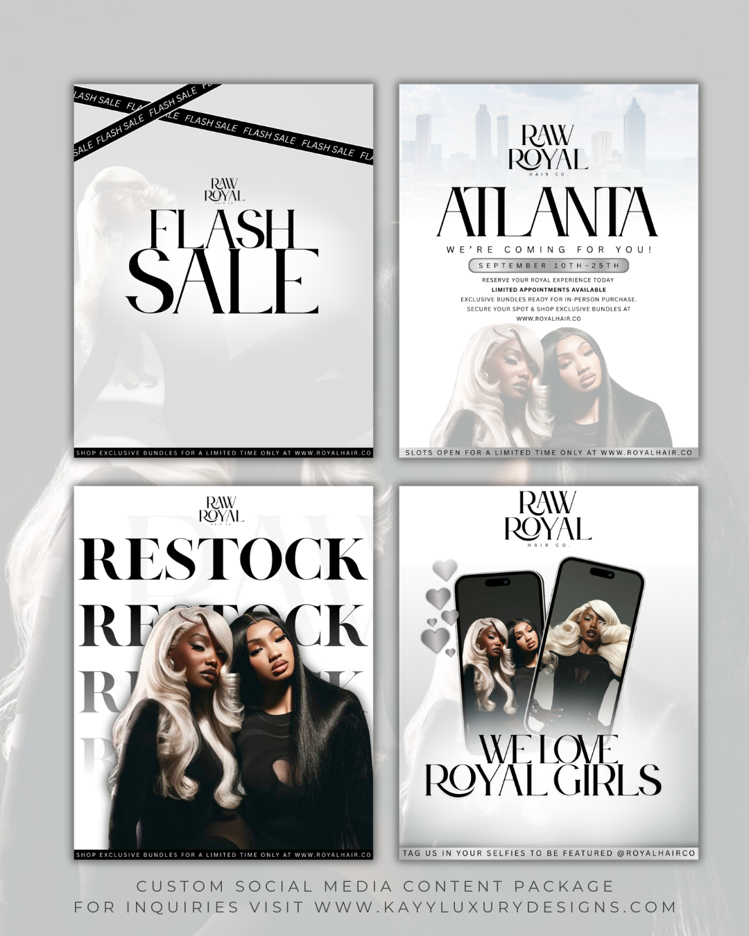 Custom Social Media Content Package (4 Posts)