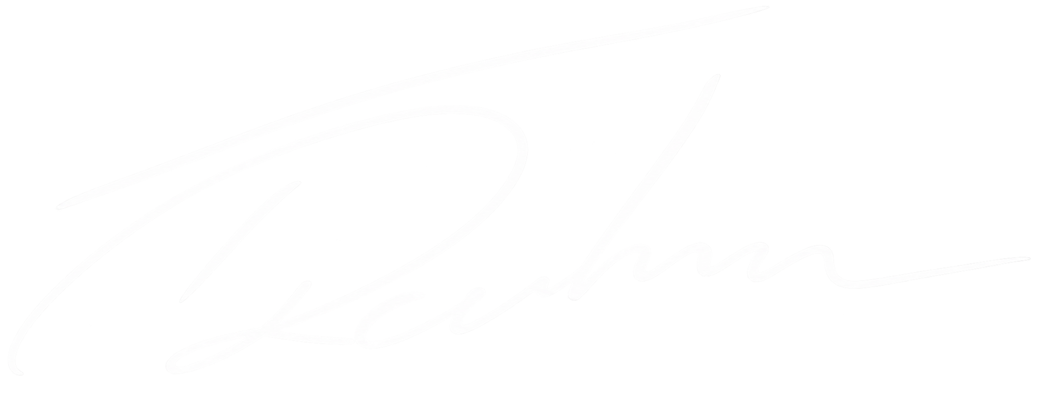 Stylized neon-like cursive signature reading 'Lush' with decorative splatters.