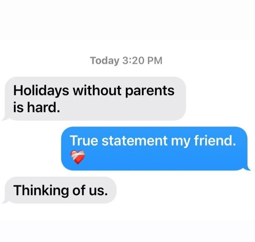 Thinking of all of us. 

#grief #griefjourney #holidaygrief #fucancer