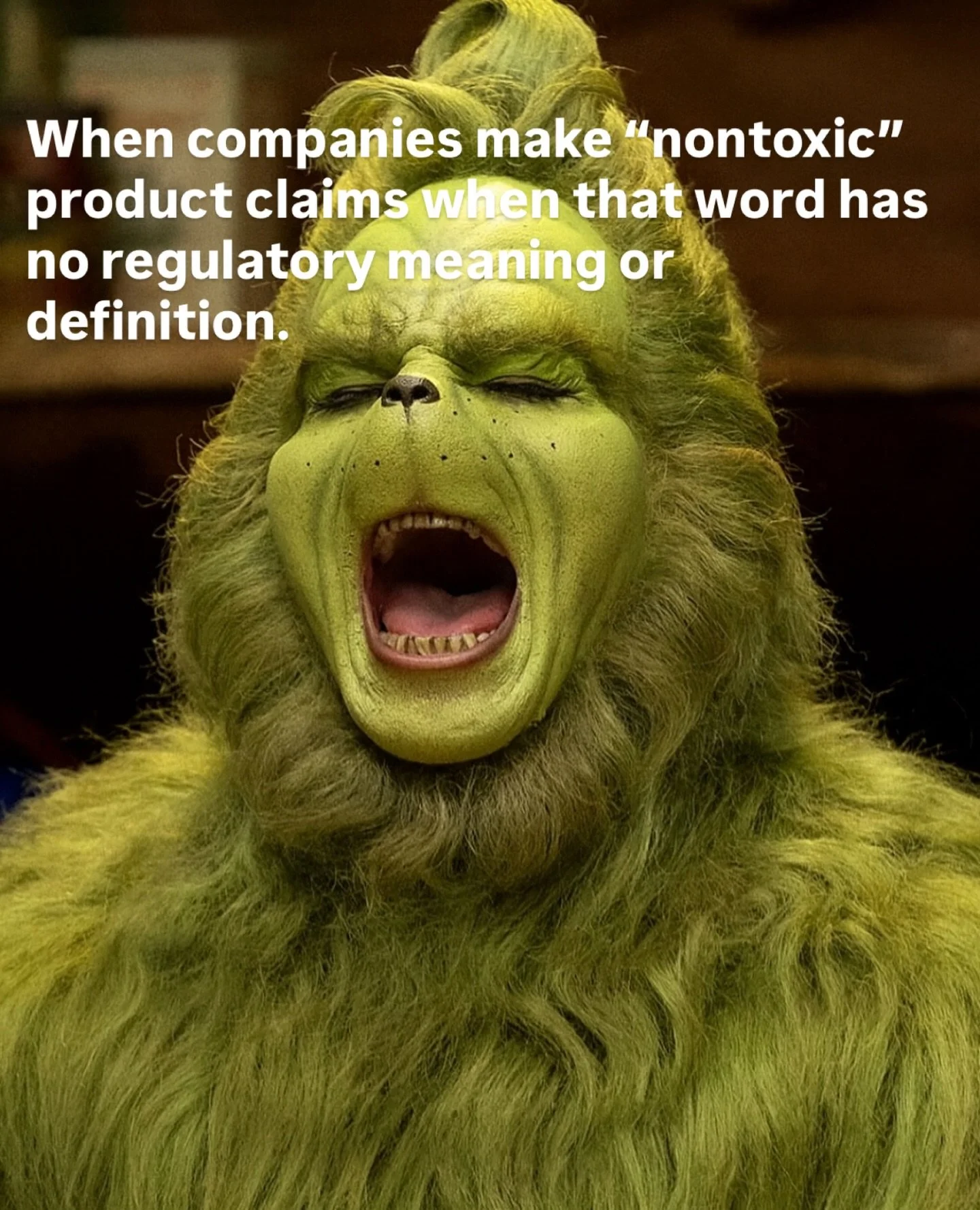 The words mean nothing, people. The front of the bottle is just marketing. A company can&rsquo;t hid behind the ingredients on the back of the bottle. Just because a company says it&rsquo;s &ldquo;nontoxic&rdquo; doesn&rsquo;t mean it is - it actuall