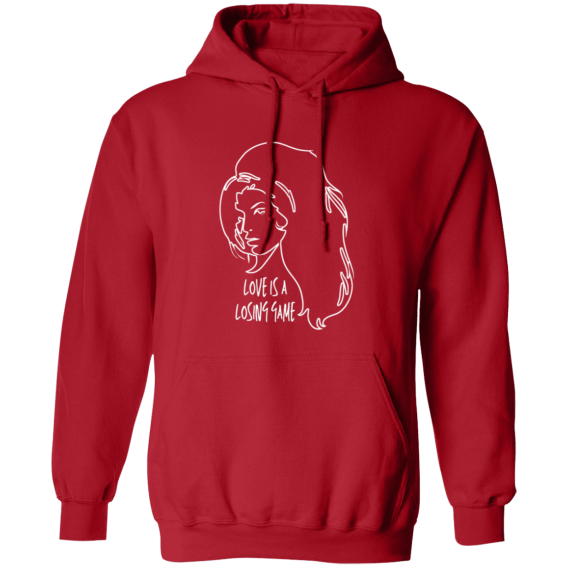 Love Is A Losing Game Hoodie In Red.png