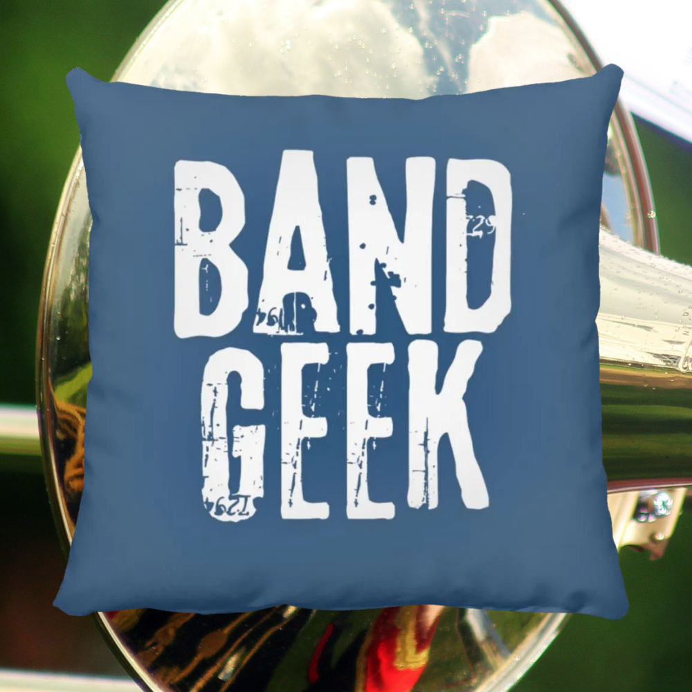 Band Geek Throw Pillow In Royal.png