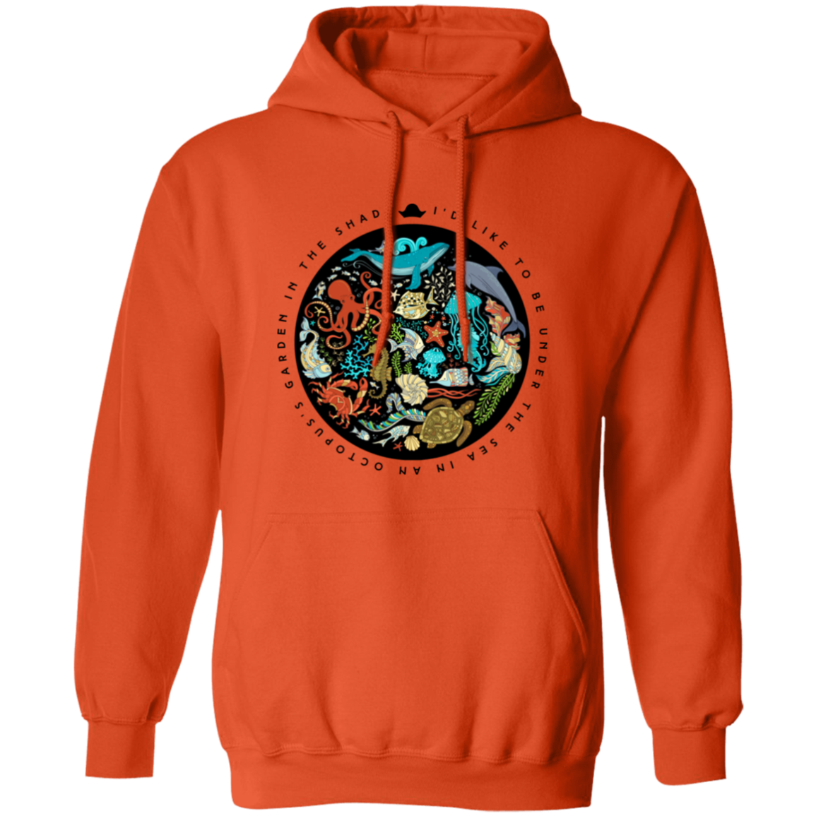 Octopus's Garden Hoodie In Orange.png