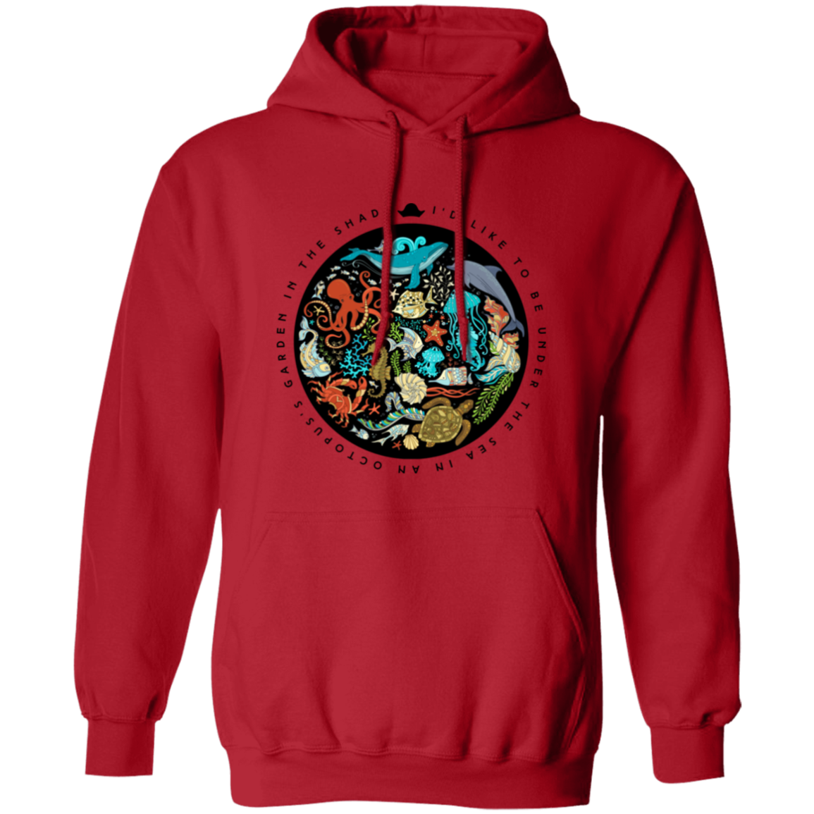 Octopus's Garden Hoodie In Red.png