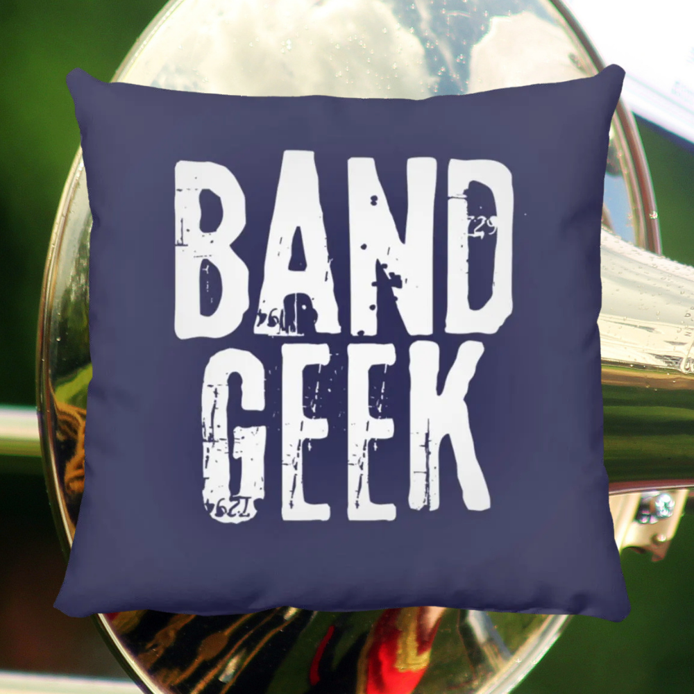 Band Geek Throw Pillow In Navy.png
