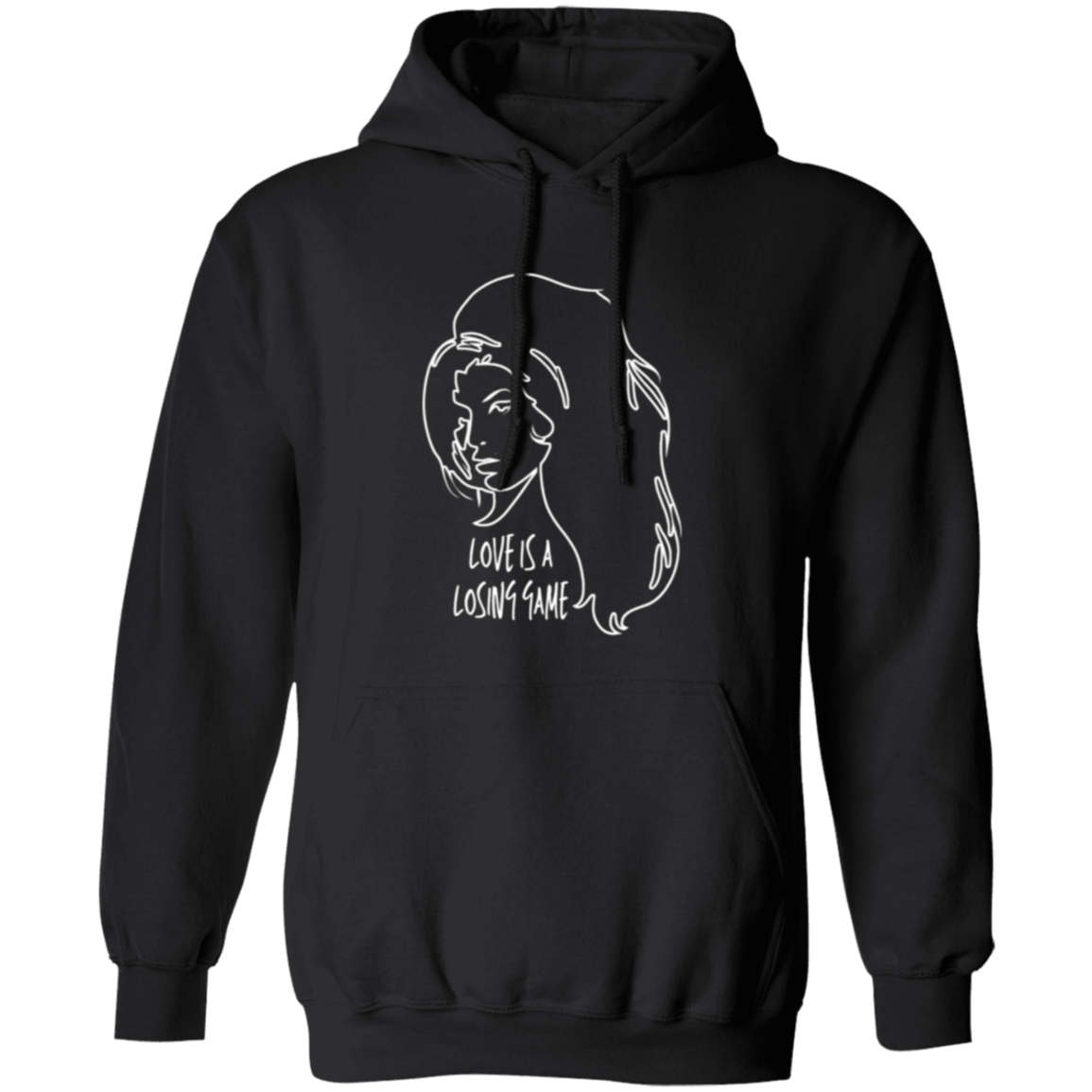 Love Is A Losing Game Hoodie In Black.png
