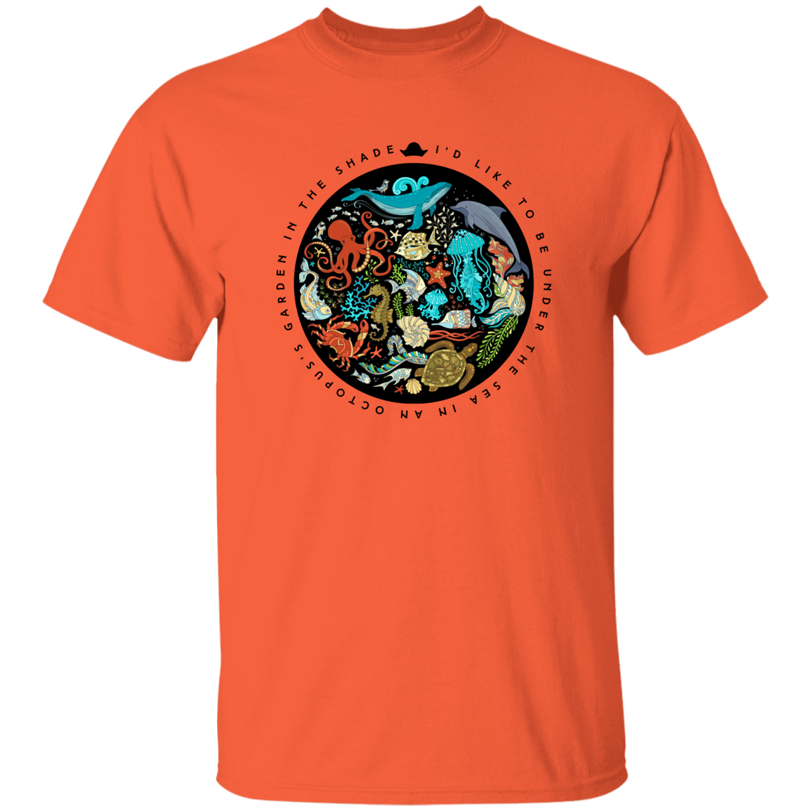 Octopus's Garden T-Shirt Mock Up in Orange.png