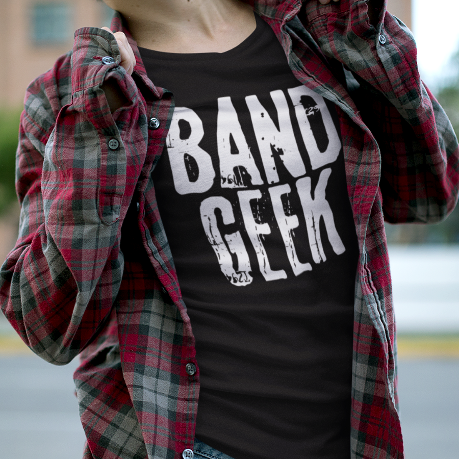 Band Geek T-Shirt Mock Up In Black.png