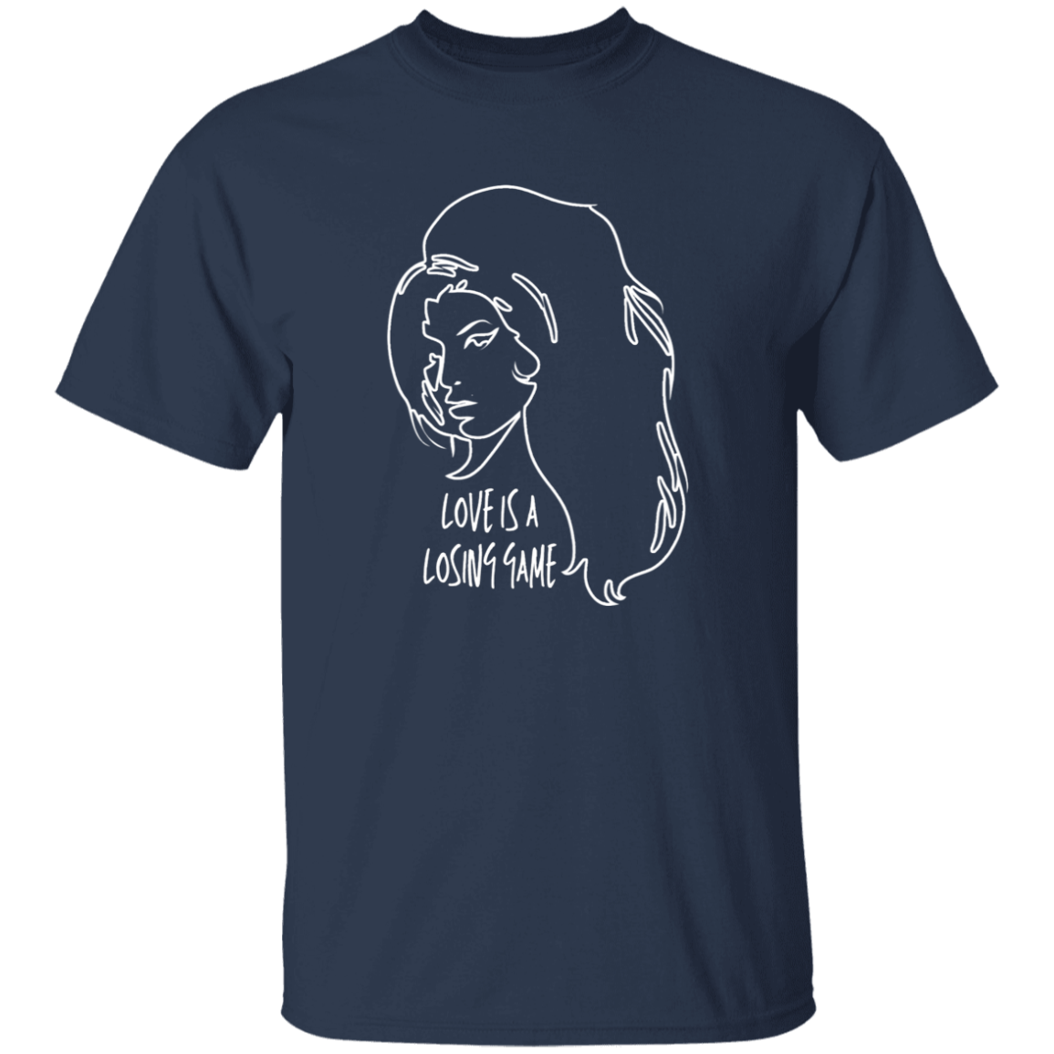 Love Is A Losing Game T-Shirt In Navy.png