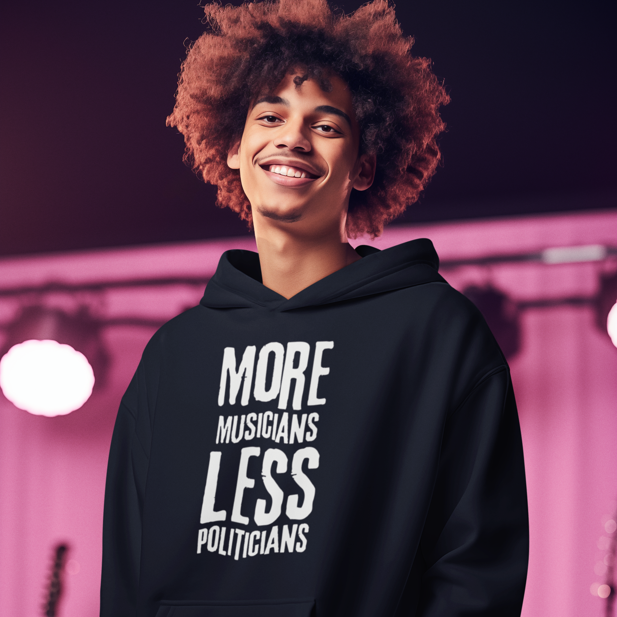 More Musicians Less Politicians Hoodie
