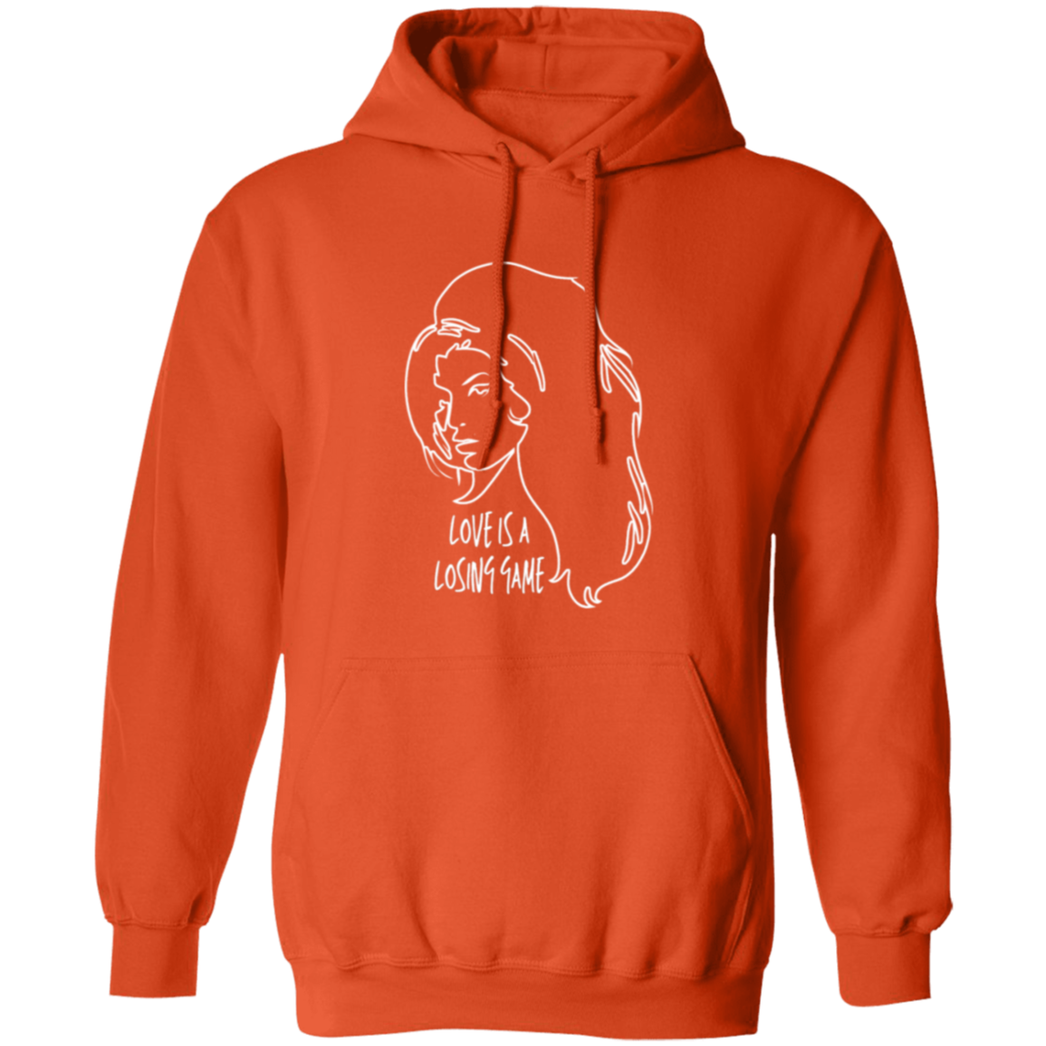 Love Is A Losing Game Hoodie In Orange.png