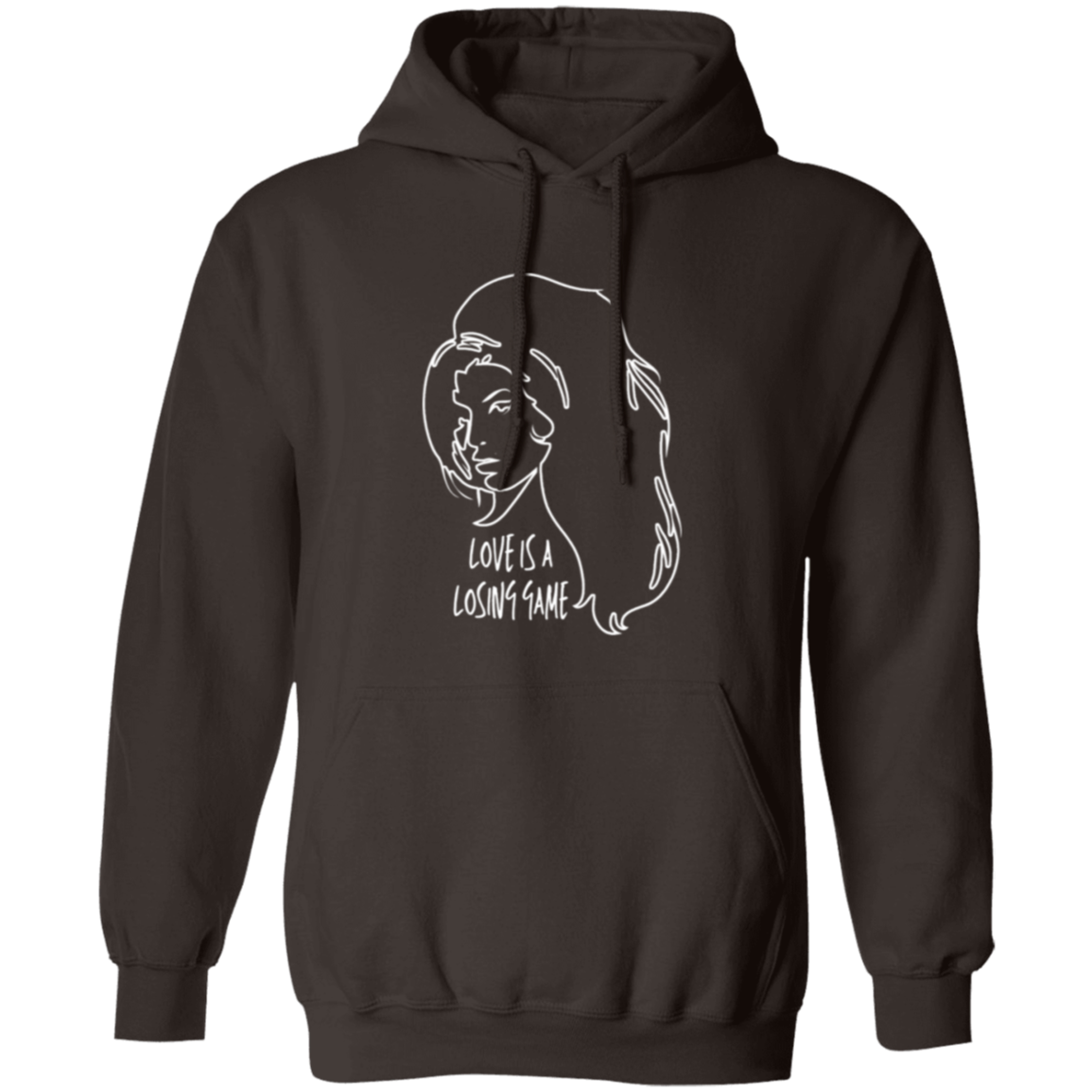Love Is A Losing Game Hoodie In Chocolate.png