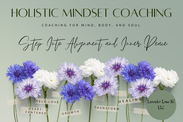 At Lavender Lotus KC, mindset coaching is a holistic and empowering experience designed to help you reconnect with your inner strength, shift limiting beliefs, and create meaningful, lasting change in your life. This approach honors the deep connecti