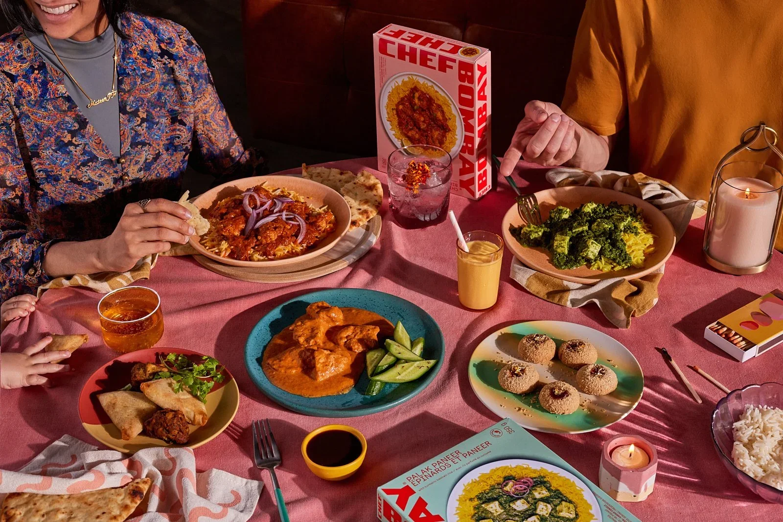 Chef Bombay US and Canada packaging photoshoot. Janai Cano helped coordinate the production. Photo by Mackenzie Smith in Austin, Texas.