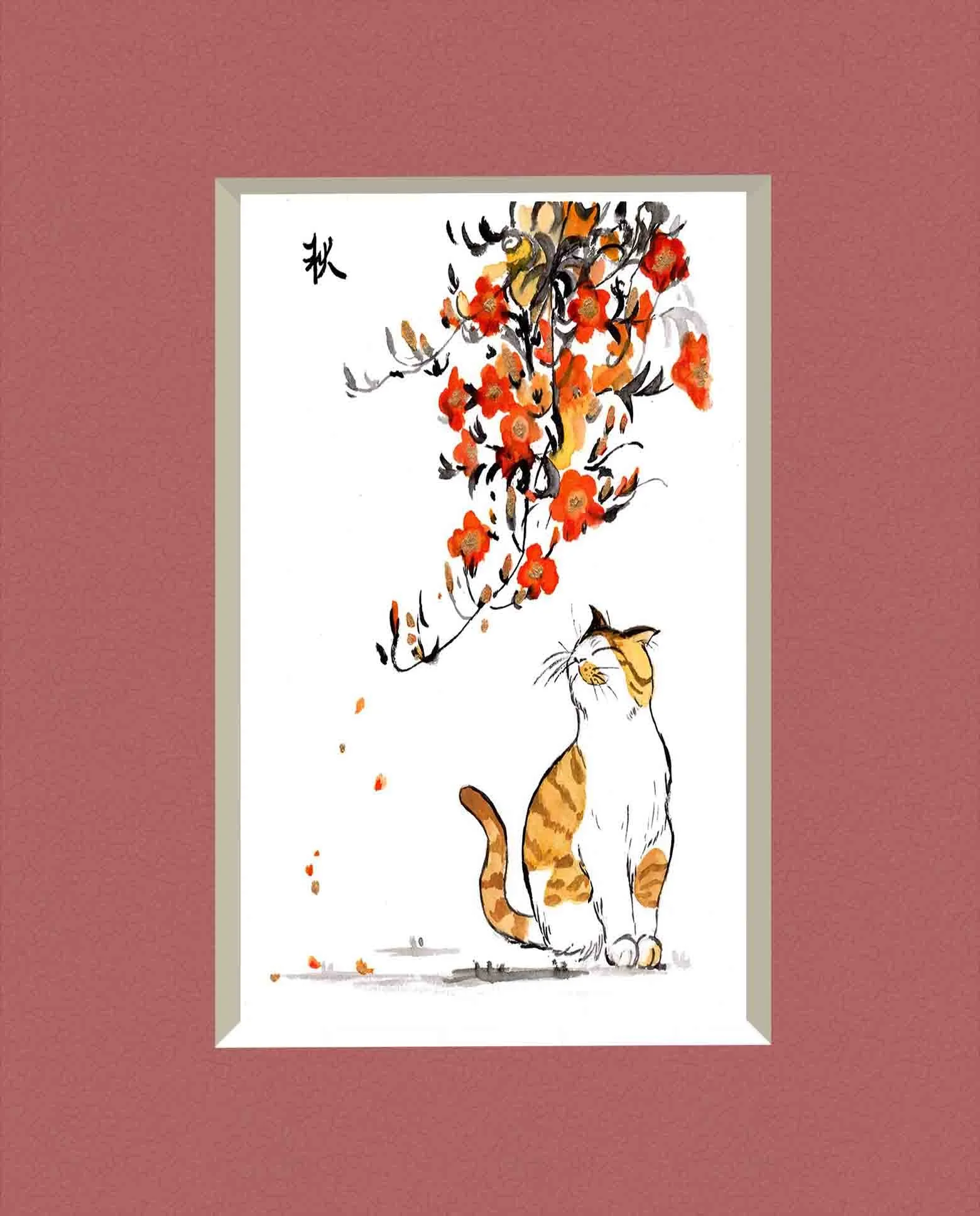 Fall Cat Matted.jpg