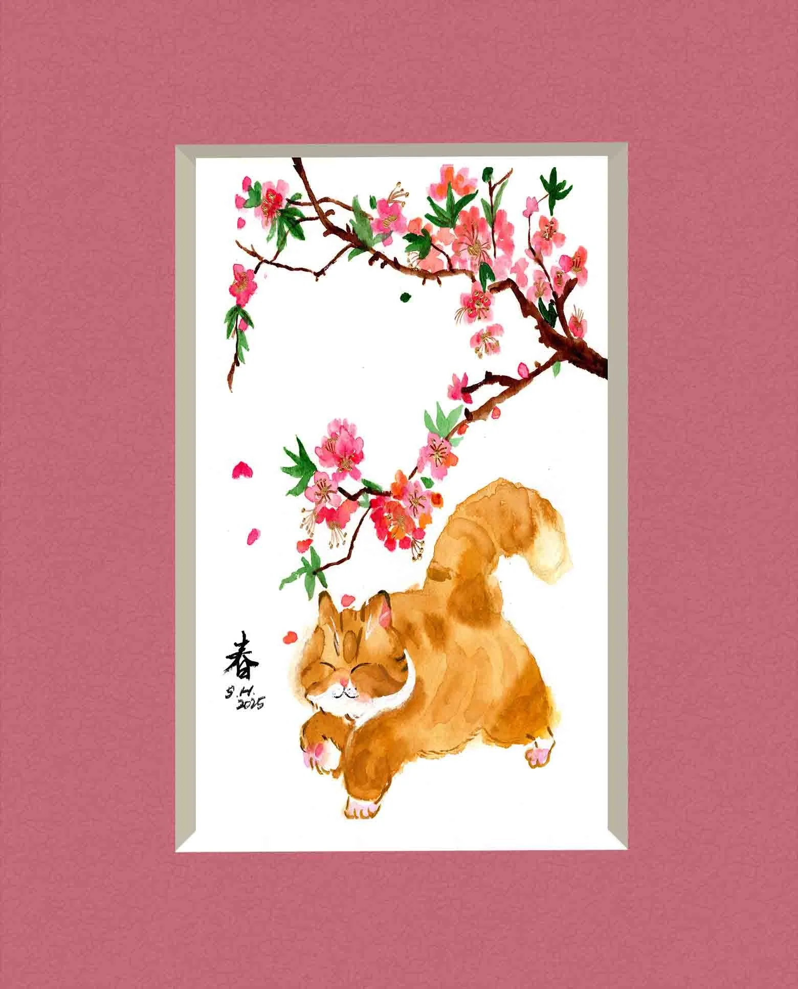 Spring Cat Matted.jpg