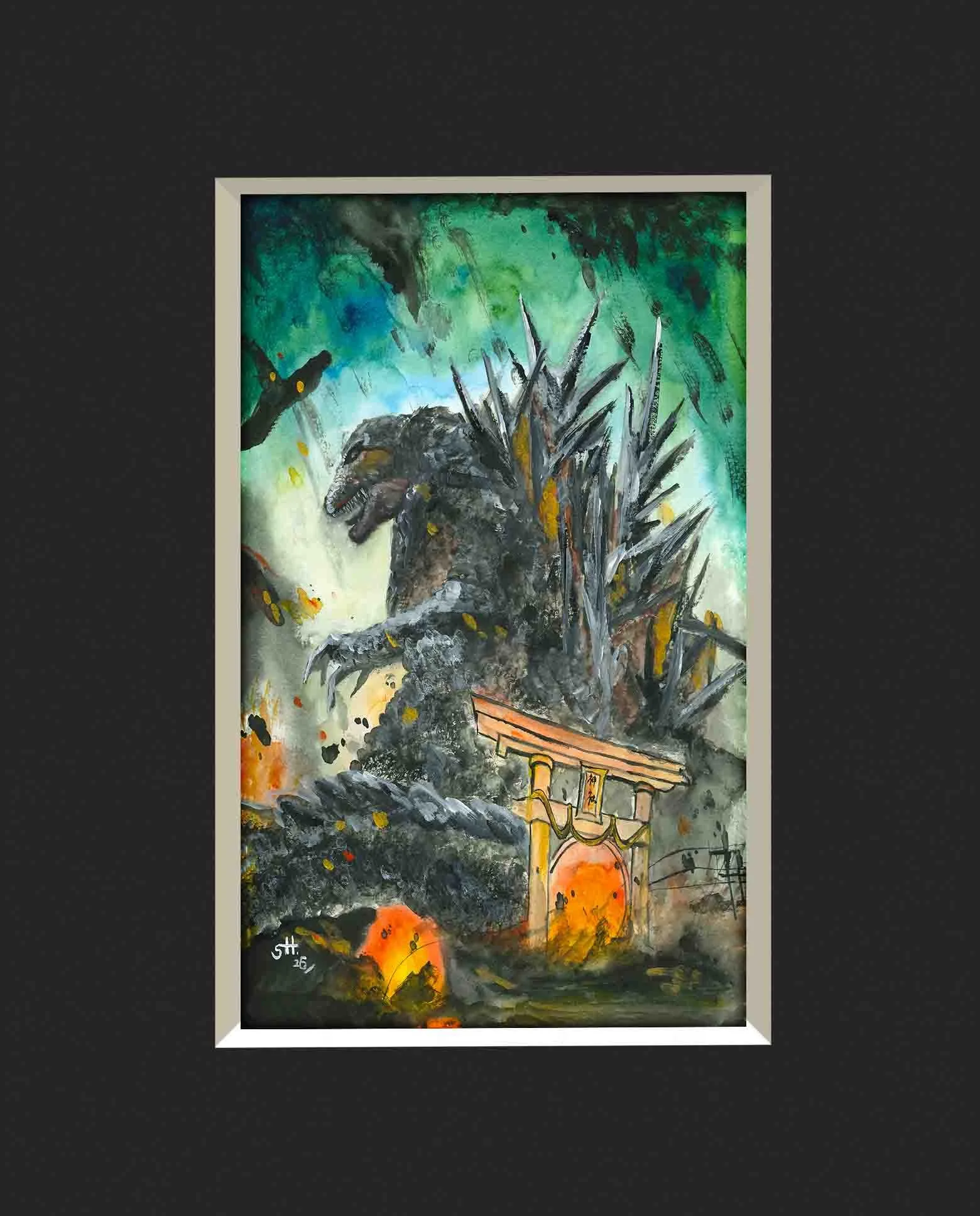 Godzilla Matted.jpg