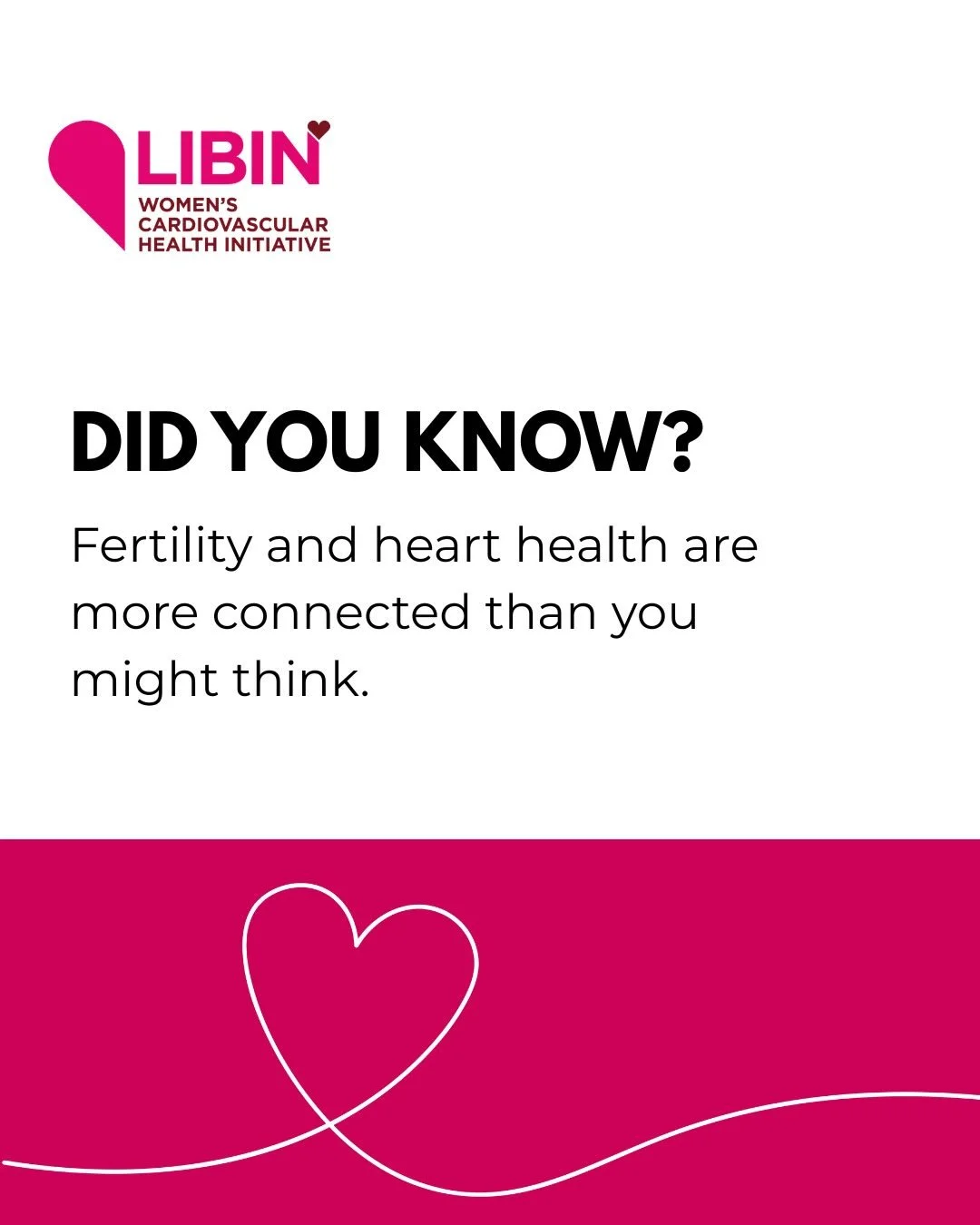 Fertility and our heart health are more connected than we realize. 💕

As part of Canada Fertility Awareness Week (April 19&ndash;25), we&rsquo;re highlighting the intersection between infertility, conditions like PCOS and endometriosis, and cardiova