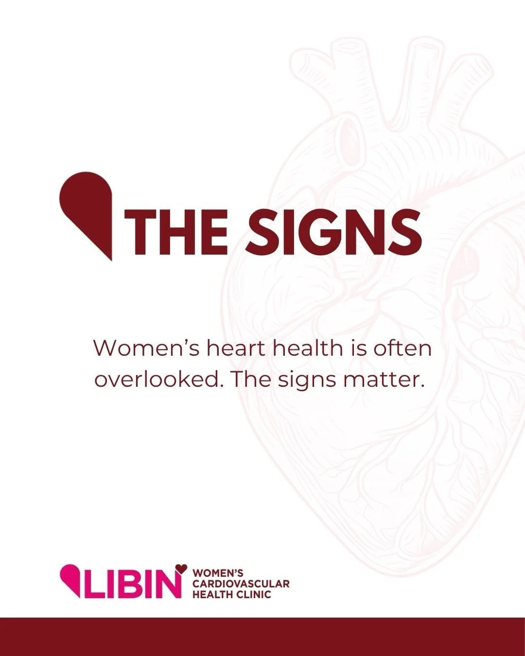Heart attacks in women often go undetected - the signs matter. 

While women can experience the classic symptom of chest pain or chest discomfort, heart attack symptoms don&rsquo;t always look the same as they do in men.

❤️ Upper back, neck or jaw d