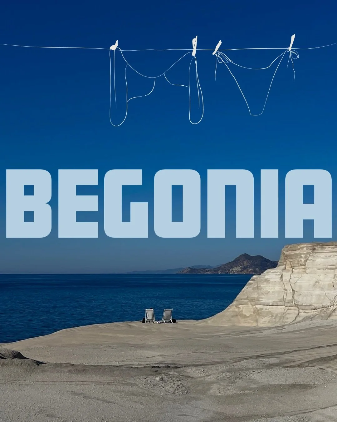 Graphics for a brand full of sunshine, beach days, messy hair &amp; feeling free.

Begonia. Bikini brand graphics, colours, logo and mood board creation ☀️⛱️