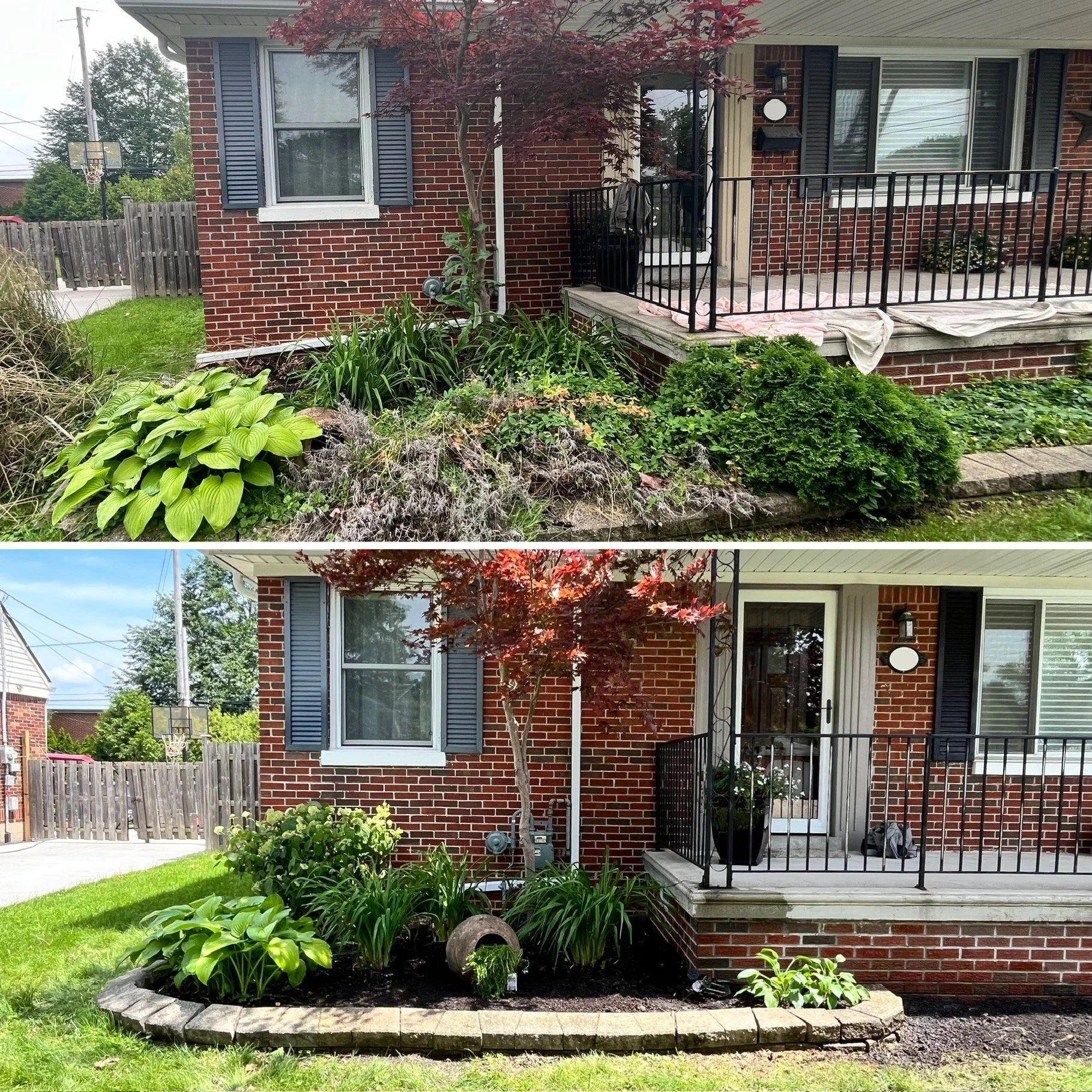 Flowerbed clean up 