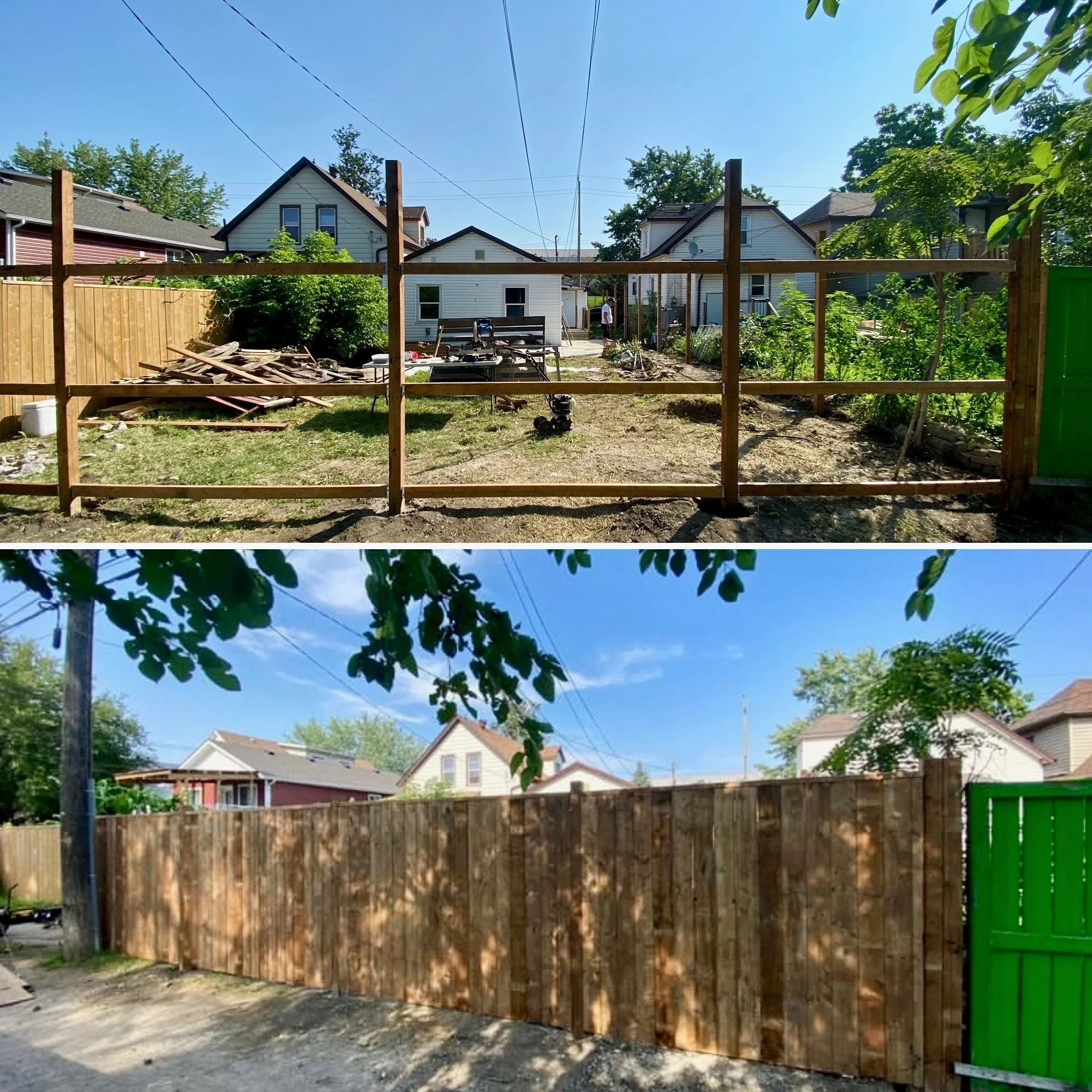 Privacy fence build