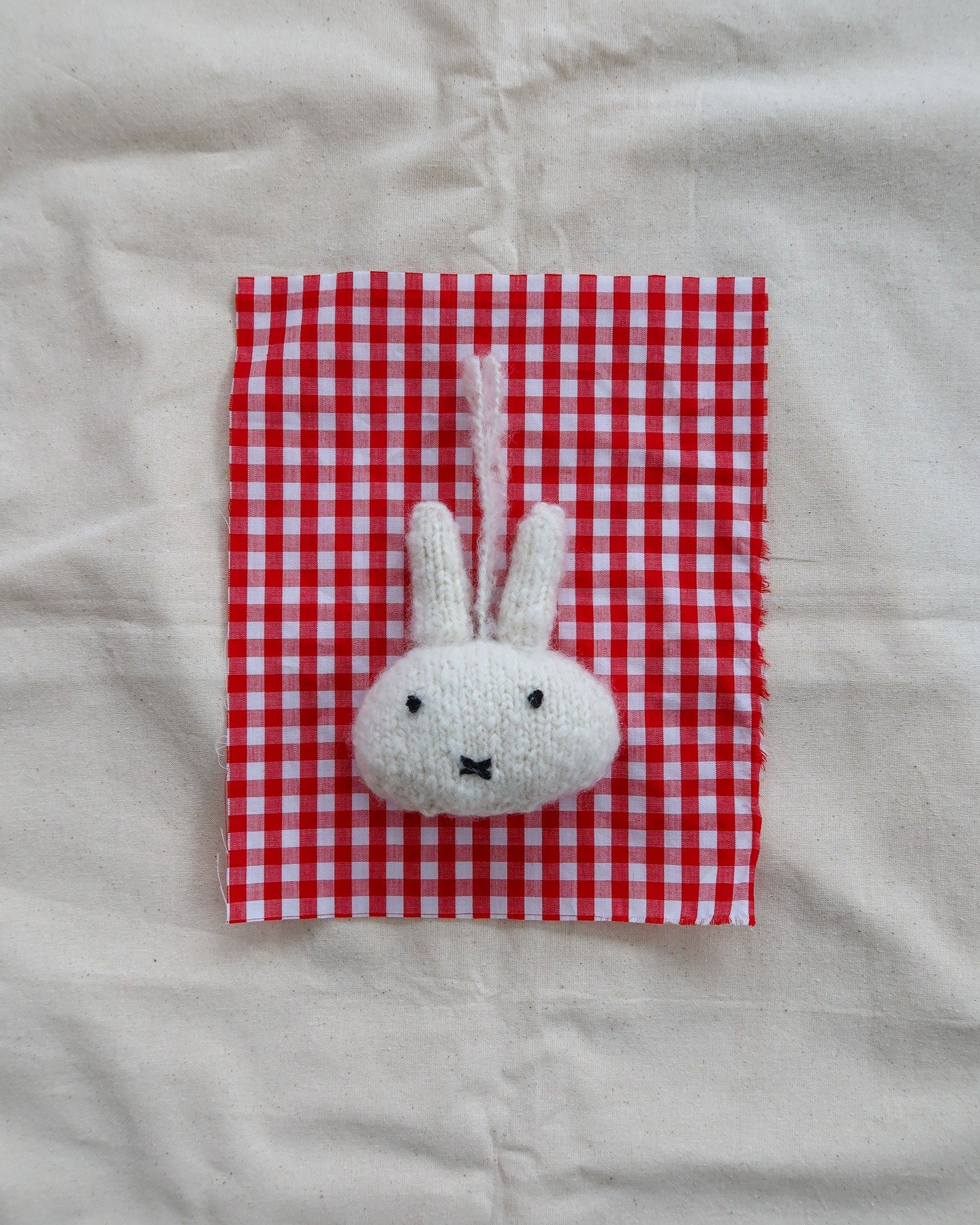 I love Miffy and I love this bunny charm by @saskieco 

YARN: @cardiffcashmere Cashmere Brushmere 101 
PATTERN: bunnie charm by saskie&amp;co 

#knitting #miffy #saskieco #bunny #bunnycharm #bunniecharm #slowcraft #craft #handmade